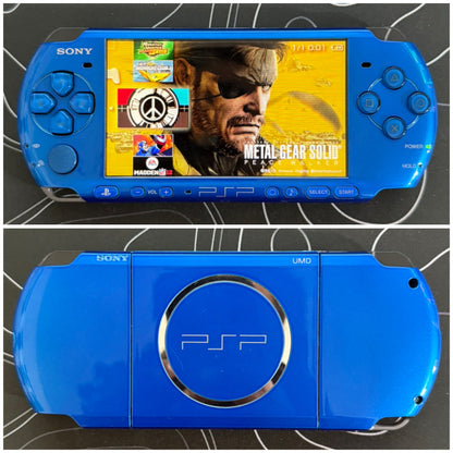 USED PSP 3000 with |Charger+Case+Clear Shell+Screen Protector+Wrist Strap|