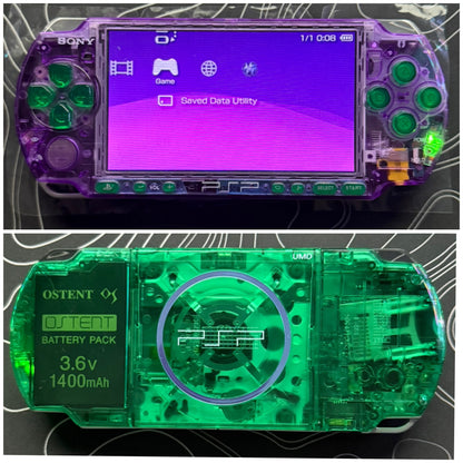 PSP 3000 with |Charger+Case+Clear Shell+Screen Protector+Wrist Strap|