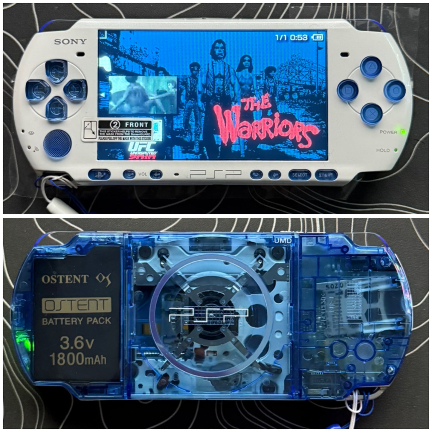 PSP 3000 with |Charger+Case+Clear Shell+Screen Protector+Wrist Strap|
