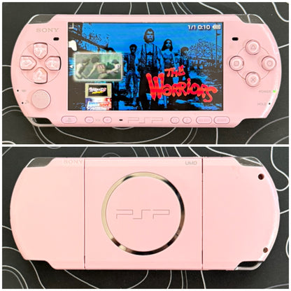 USED PSP 3000 with |Charger+Case+Clear Shell+Screen Protector+Wrist Strap|