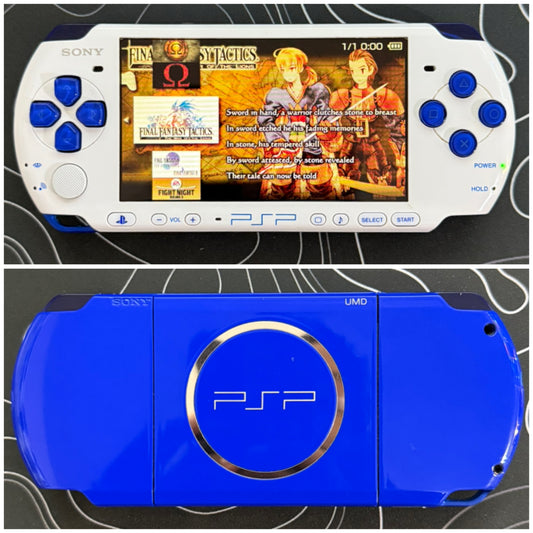 USED PSP 3000 with |Charger+Case+Clear Shell+Screen Protector+Wrist Strap|