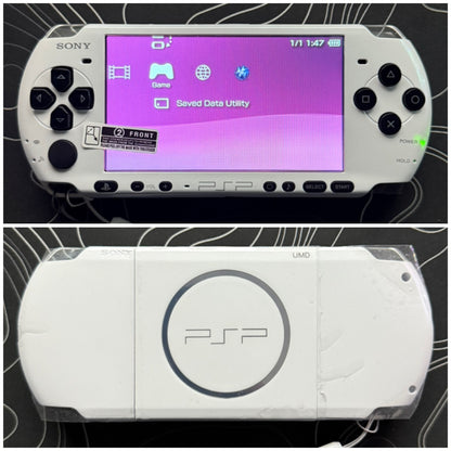 PSP 3000 with |Charger+Case+Clear Shell+Screen Protector+Wrist Strap|