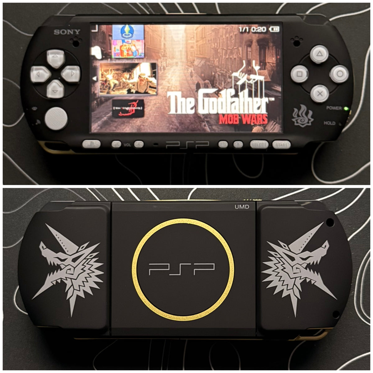 PSP 3000 with |Charger+Case+Clear Shell+Screen Protector+Wrist Strap|