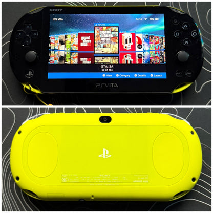 Psvita 2000 Fully Customized with (Case/Charger/Screen Protector/Wrist Strap/Clear Shell)