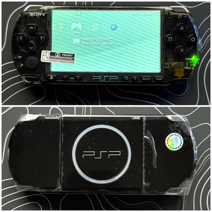 PSP 3000 with |Charger+Case+Clear Shell+Screen Protector+Wrist Strap|