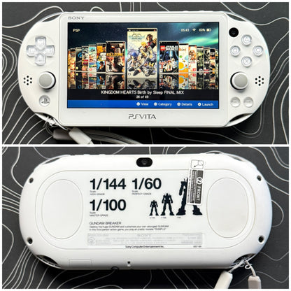 Psvita 2000 Fully Customized with (Case/Charger/Screen Protector/Wrist Strap/Clear Shell)