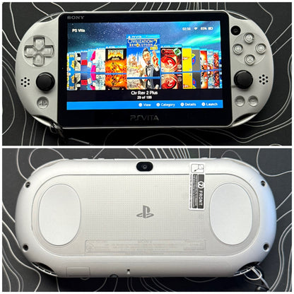 Psvita 2000 Fully Customized with (Case/Charger/Screen Protector/Wrist Strap/Clear Shell)