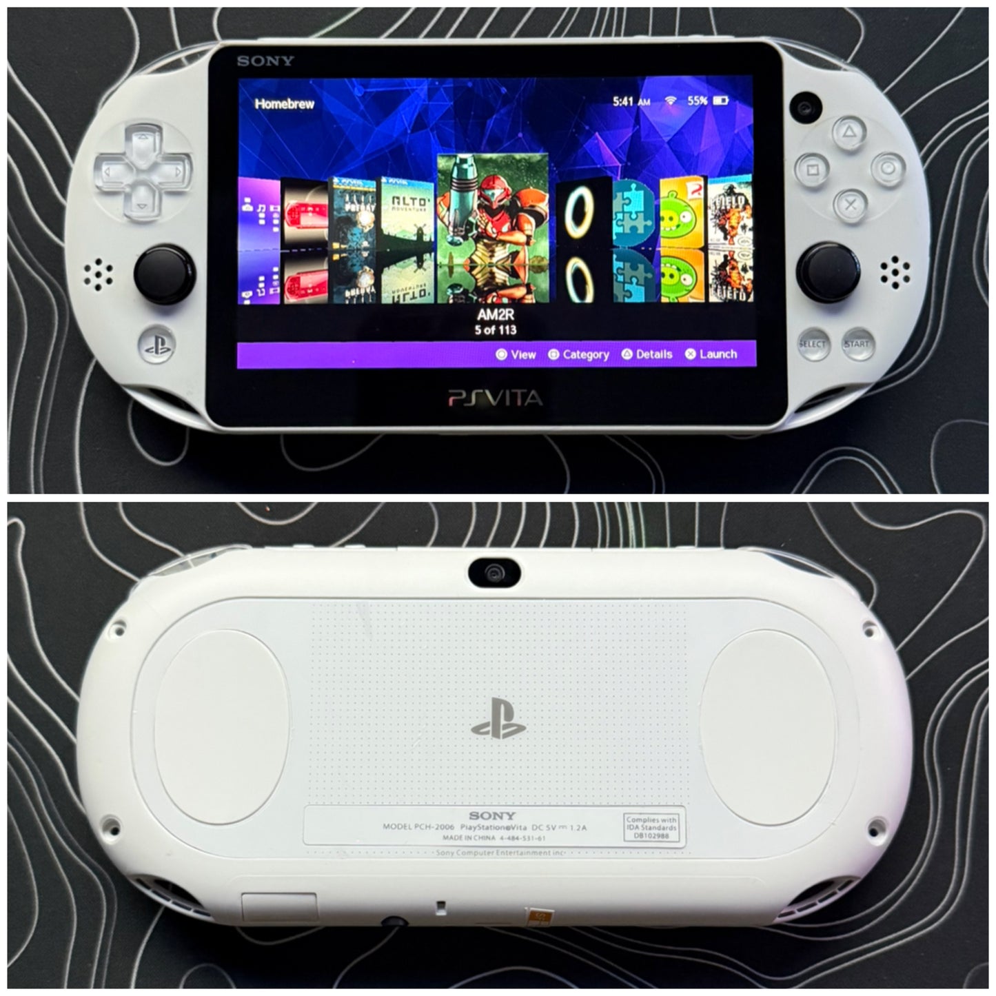Psvita 2000 Fully Customized with (Case/Charger/Screen Protector/Wrist Strap/Clear Shell)