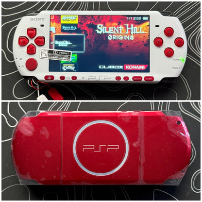 PSP 3000 Fully Customized Per your request w (Free Pouch & Transparent Clear Shell, Wrist strap, Charger)
