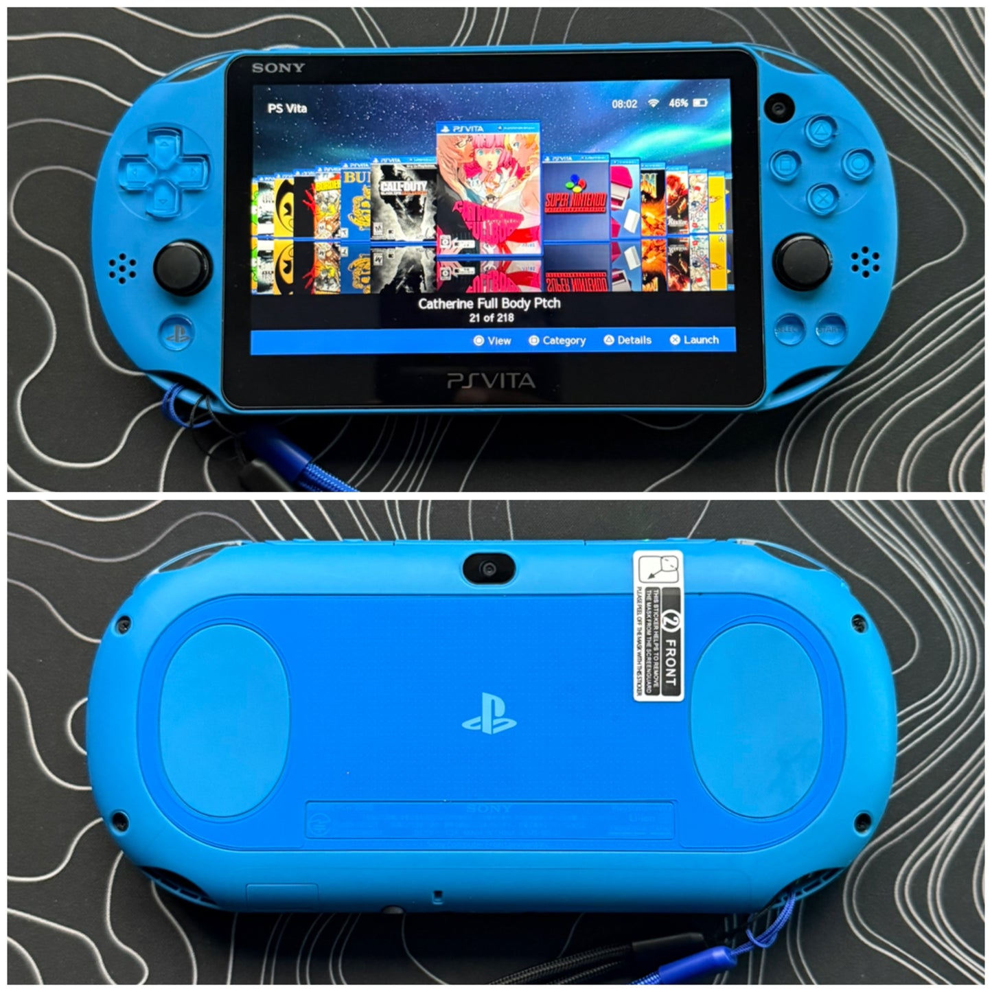 Psvita 2000 Fully Customized with (Case/Charger/Screen Protector/Wrist Strap/Clear Shell)