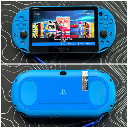 Psvita 2000 Fully Customized with (Case/Charger/Screen Protector/Wrist Strap/Clear Shell)