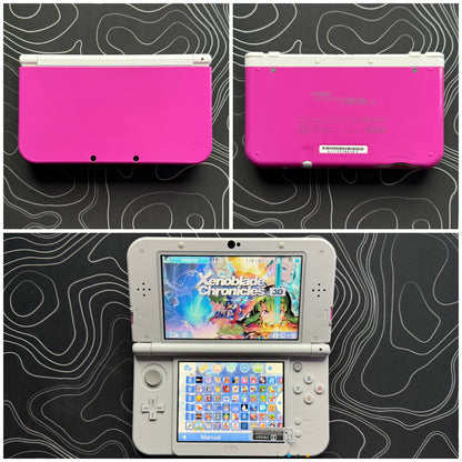 New 3DS LL with (Case/Charger/Wrist Strap/Hand Grip/Clear Shell/Screen Protector)