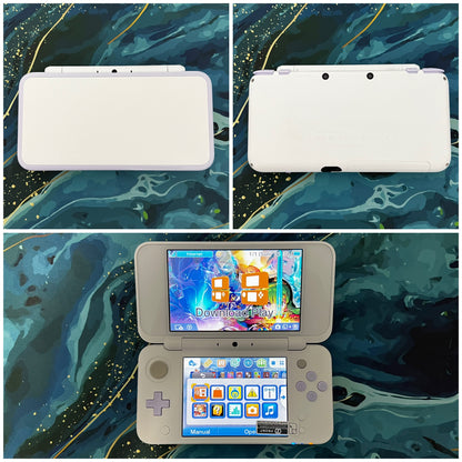 New 2DS LL with (Case/Charger/Hand Grip/Clear Shell/Screen Protector)