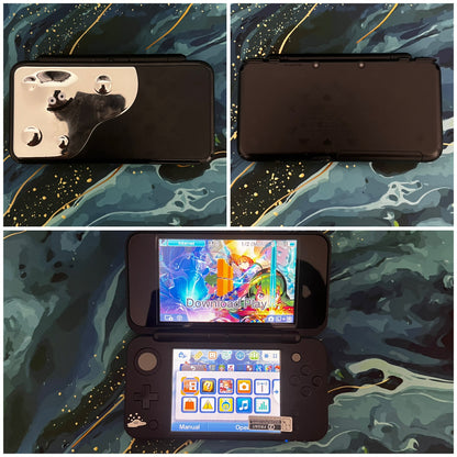 New 2DS LL with (Case/Charger/Hand Grip/Clear Shell/Screen Protector)