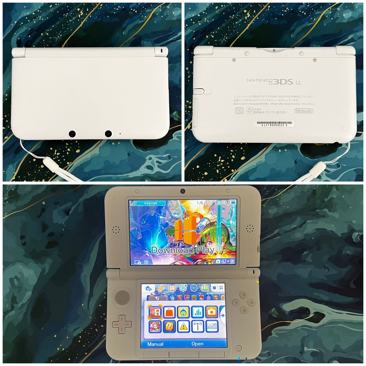 3DS LL with Accessories (Screen Protector/Charger/Clear Shell/Case)