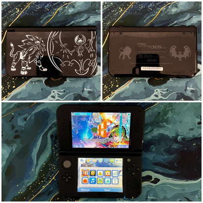 New 3DS LL with (Case/Charger/Wrist Strap/Hand Grip/Clear Shell/Screen Protector)