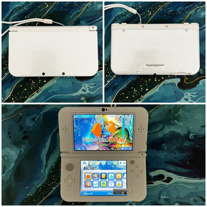 New 3DS LL with (Case/Charger/Wrist Strap/Hand Grip/Clear Shell/Screen Protector)