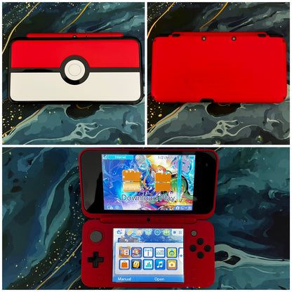 New 2DS LL with (Case/Charger/Hand Grip/Clear Shell/Screen Protector)