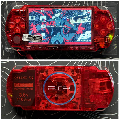 PSP 3000 with |Charger+Case+Clear Shell+Screen Protector+Wrist Strap|