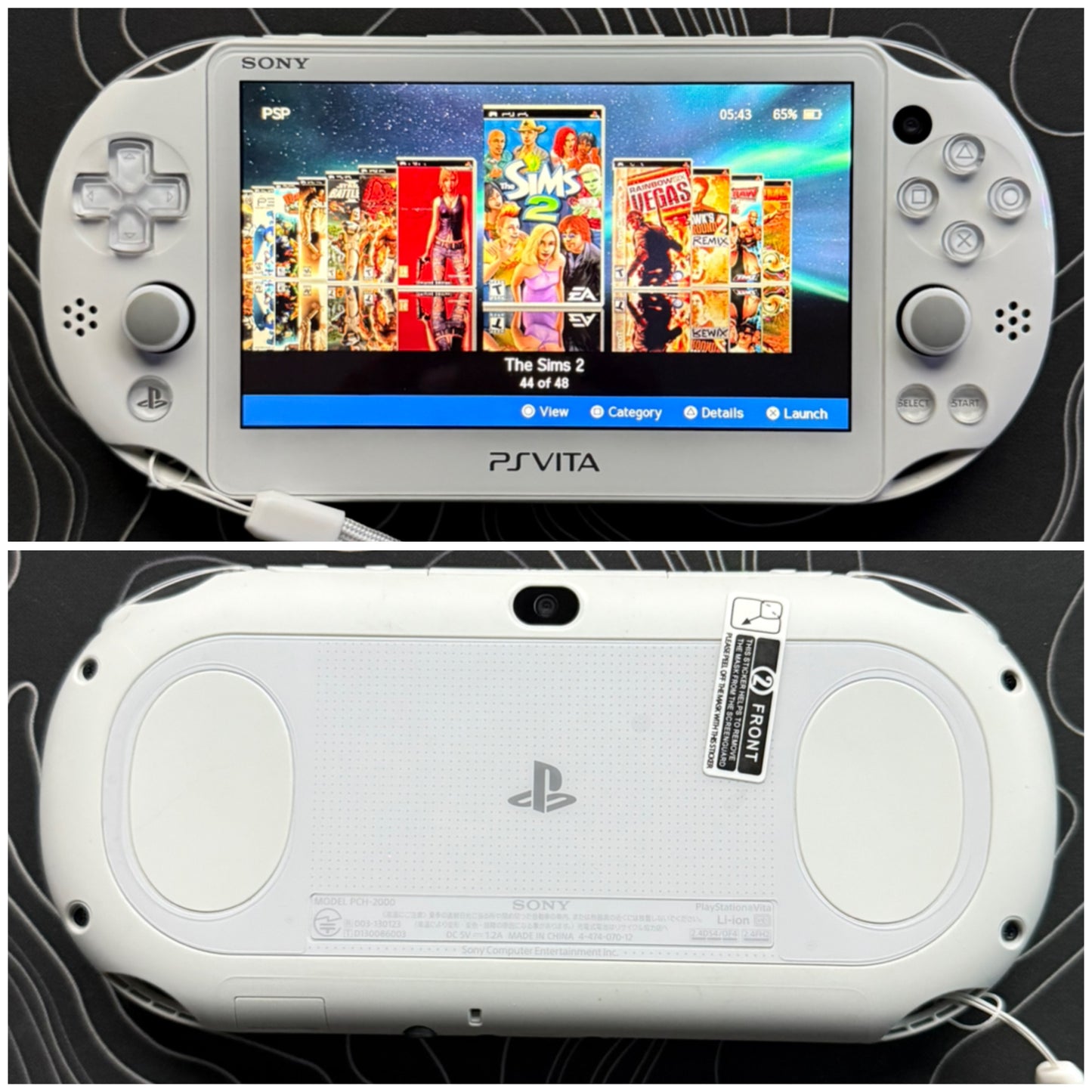 PSvita 2000/Slim |Charger+Case+Clear Shell+Screen Protector+Wrist Strap|