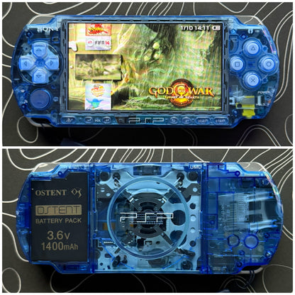 PSP 3000 with |Charger+Case+Clear Shell+Screen Protector+Wrist Strap|